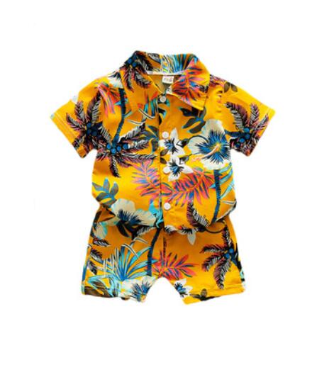 Children's short sleeve clothes children's baby two piece set 2-3 years