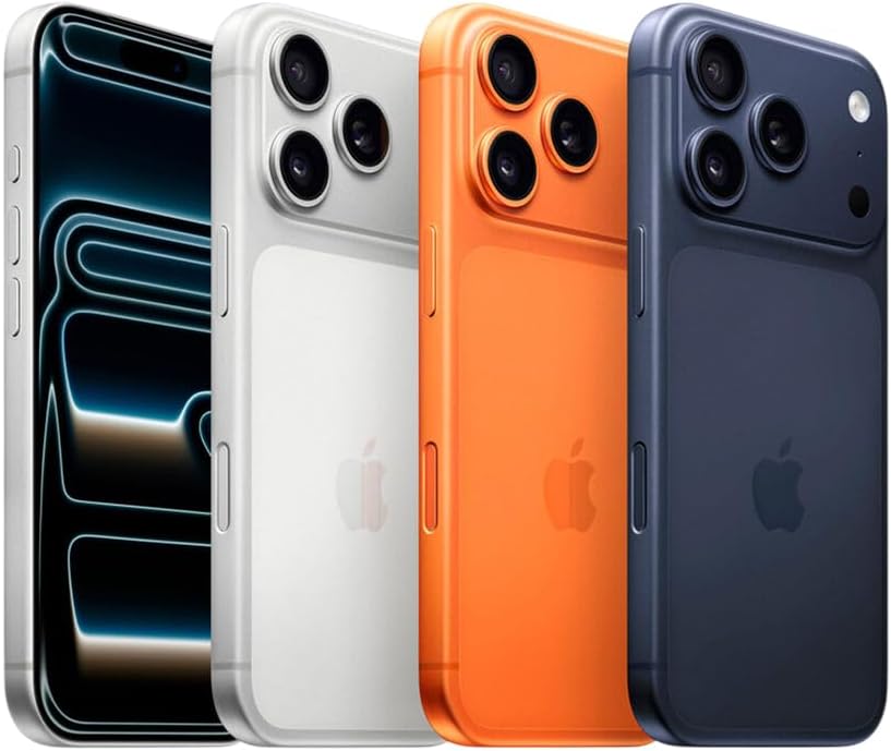 Apple iPhone 17 Pro Max, US Version, 512GB, eSIM, Cosmic Orange- Unlocked (Renewed)