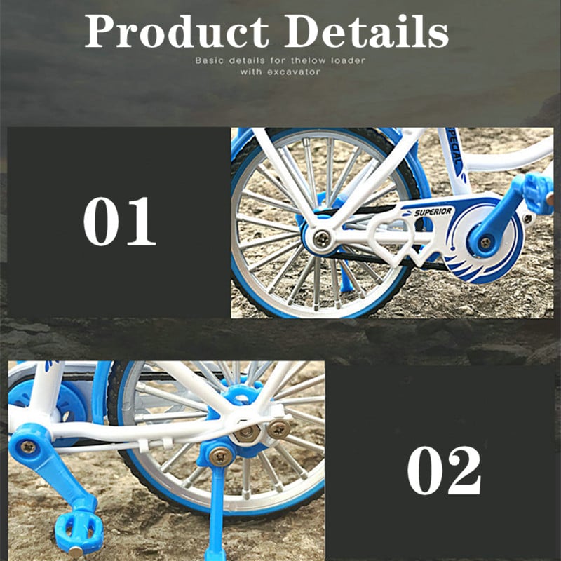 1: 10 Simulation Mini Alloy Bicycle Mountain Bike Alloy Bicycle Model Toy Collection Decoration