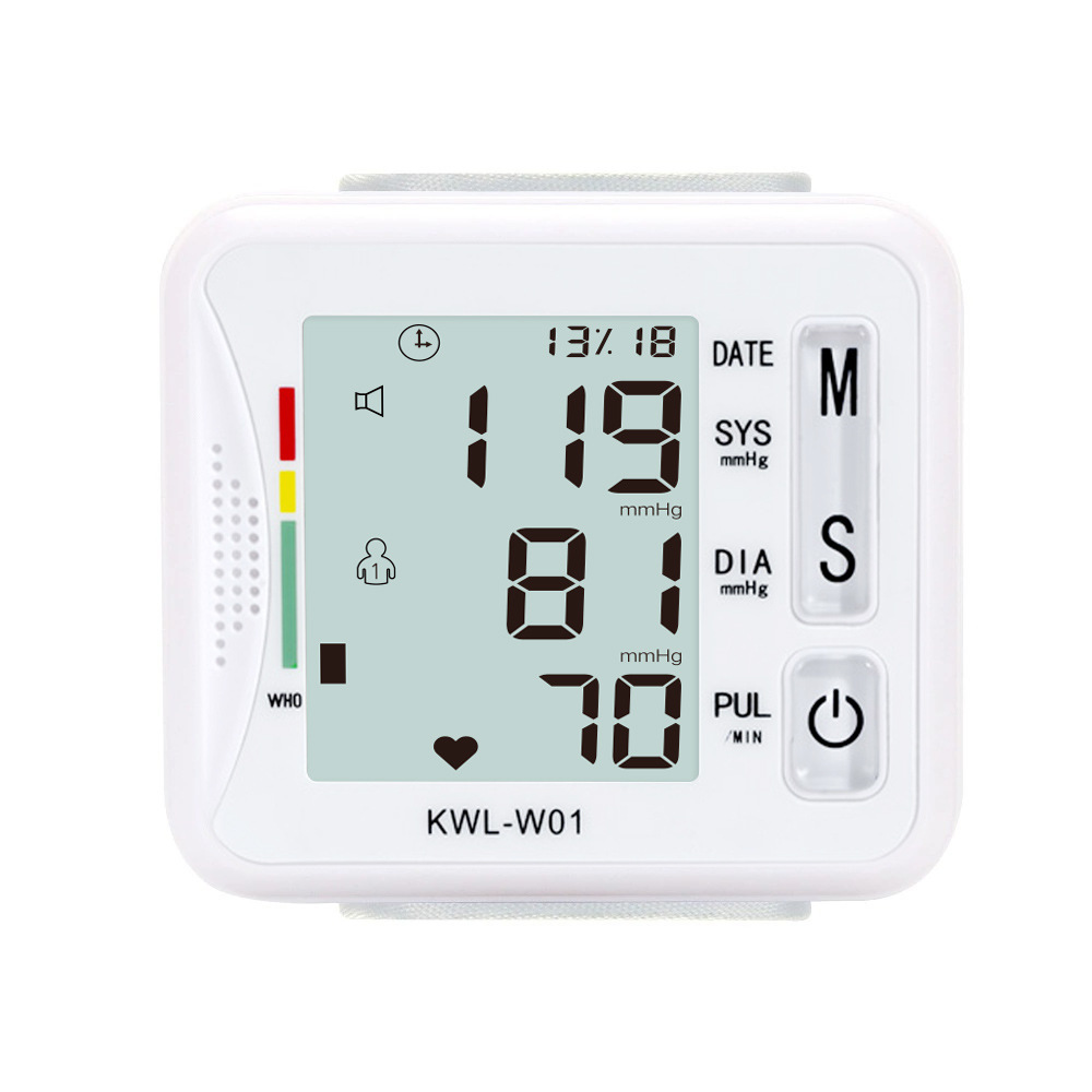 Medical Equipment LCD Automatic Digital Wrist Blood Pressure Monitor Bp Tonometer Sphygmomanometer Tensiometer
