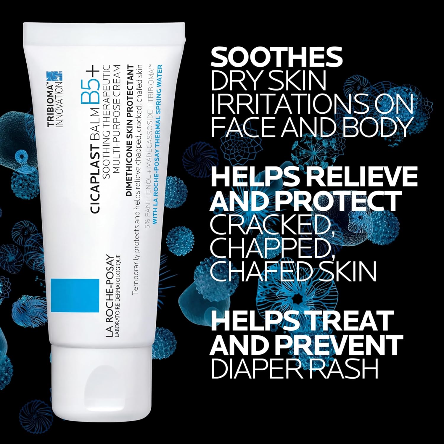 La Roche-Posay Cicaplast Balm B5 Skin Barrier Repair Cream with Centella Asiatica, Shea Butter & Panthenol | Multi-Purpose Healing Ointment for Dry, I