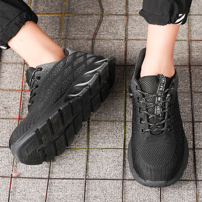 Safety shoes men's women's steel toe boots indestructible work shoes lightweight breathable composite toe for men