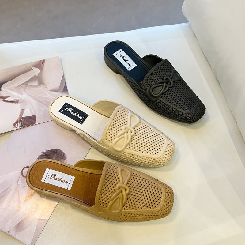 Fashionable Color Design Flat Bottom Women's Slippers Summer New Style Braided Comfortable Casual Slippers for Women