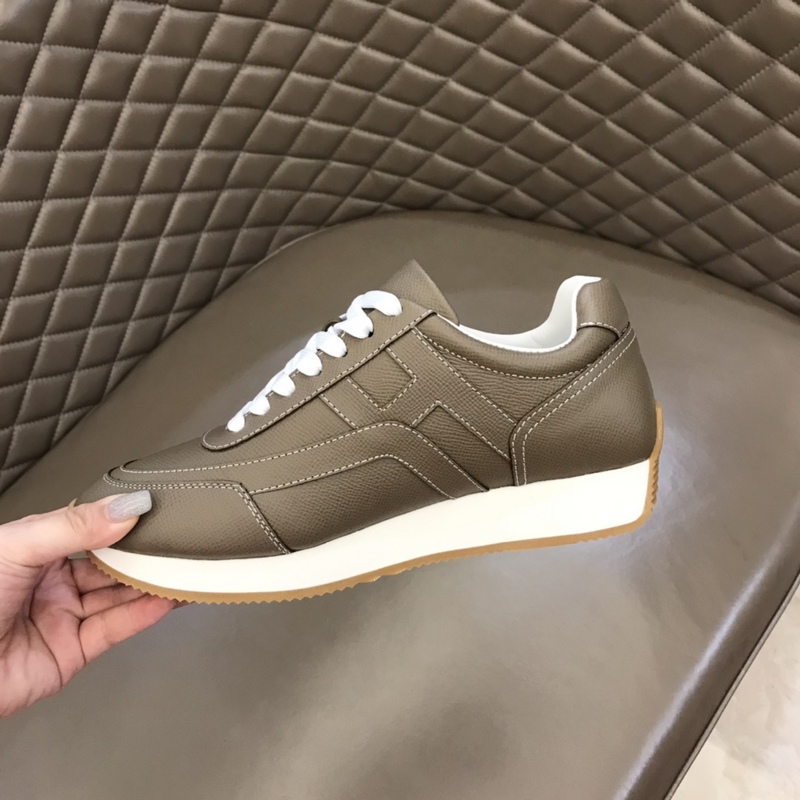 Hermes sneakers Men's and women's shoes Running shoes Low-top casual shoes Soft sole sports shoes Twill canvas shoes 38-44