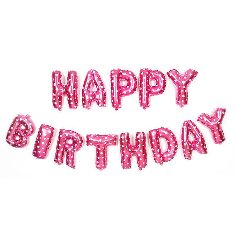 16 inches HAPPY BIRTHDAY Foil Balloons Silver Gold Children Happy Birthday Letter Ballons party Decorations Supplies