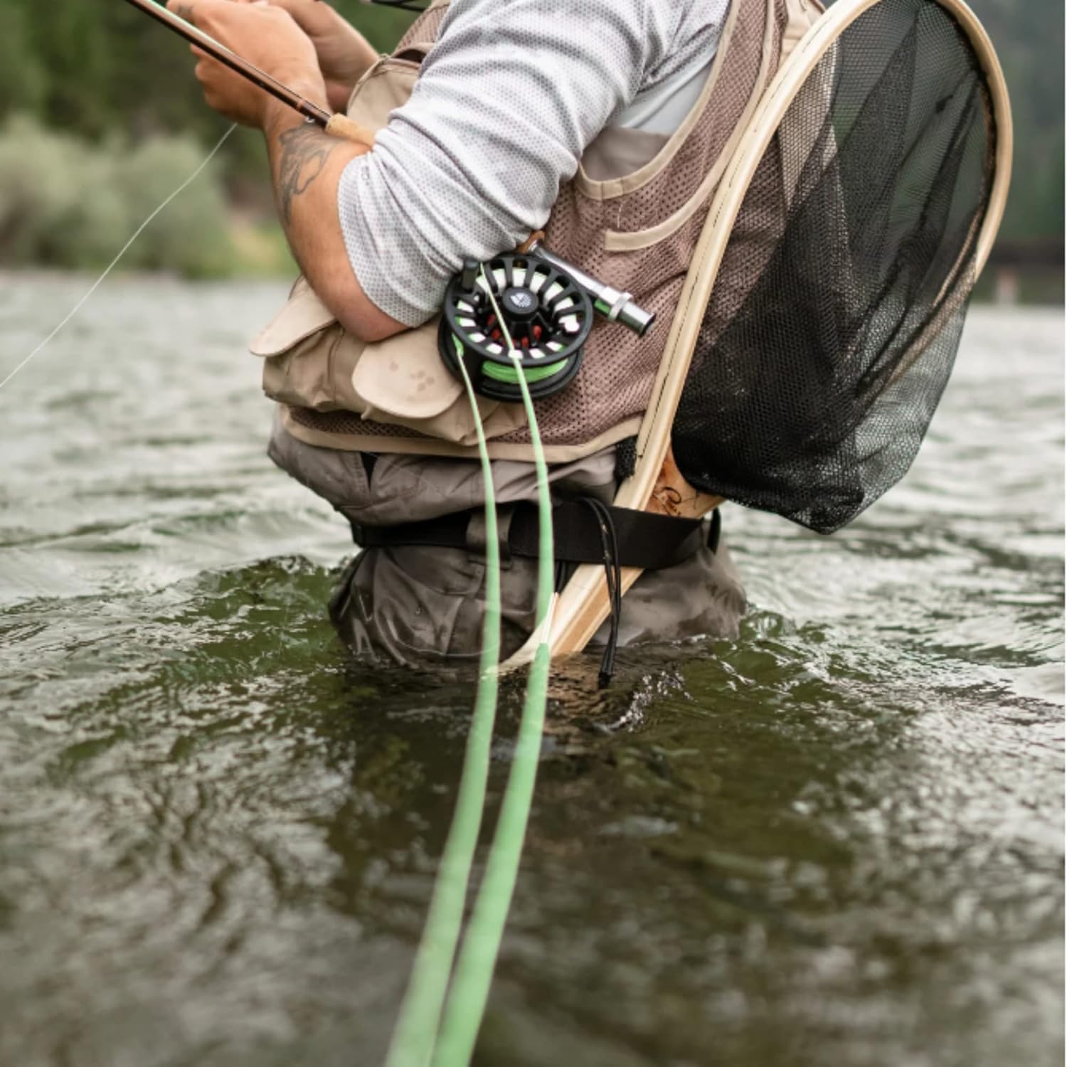 Redington Original Fly Fishing Rod and Reel Combo Kit – 9’ 4-Piece Medium Action Rod, Crosswater Reel, Rio Fly Line, Leader, and Travel Case – Freshwa