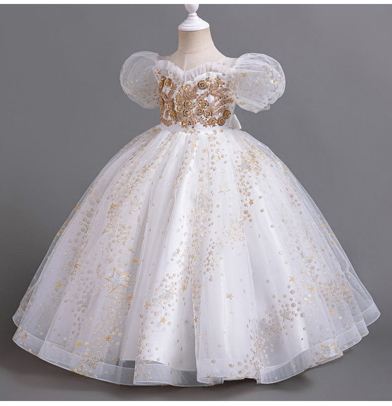 Children's Dress Princess Dress Flower Children's Dress Pong Dress Children's Dress Girls' Dress