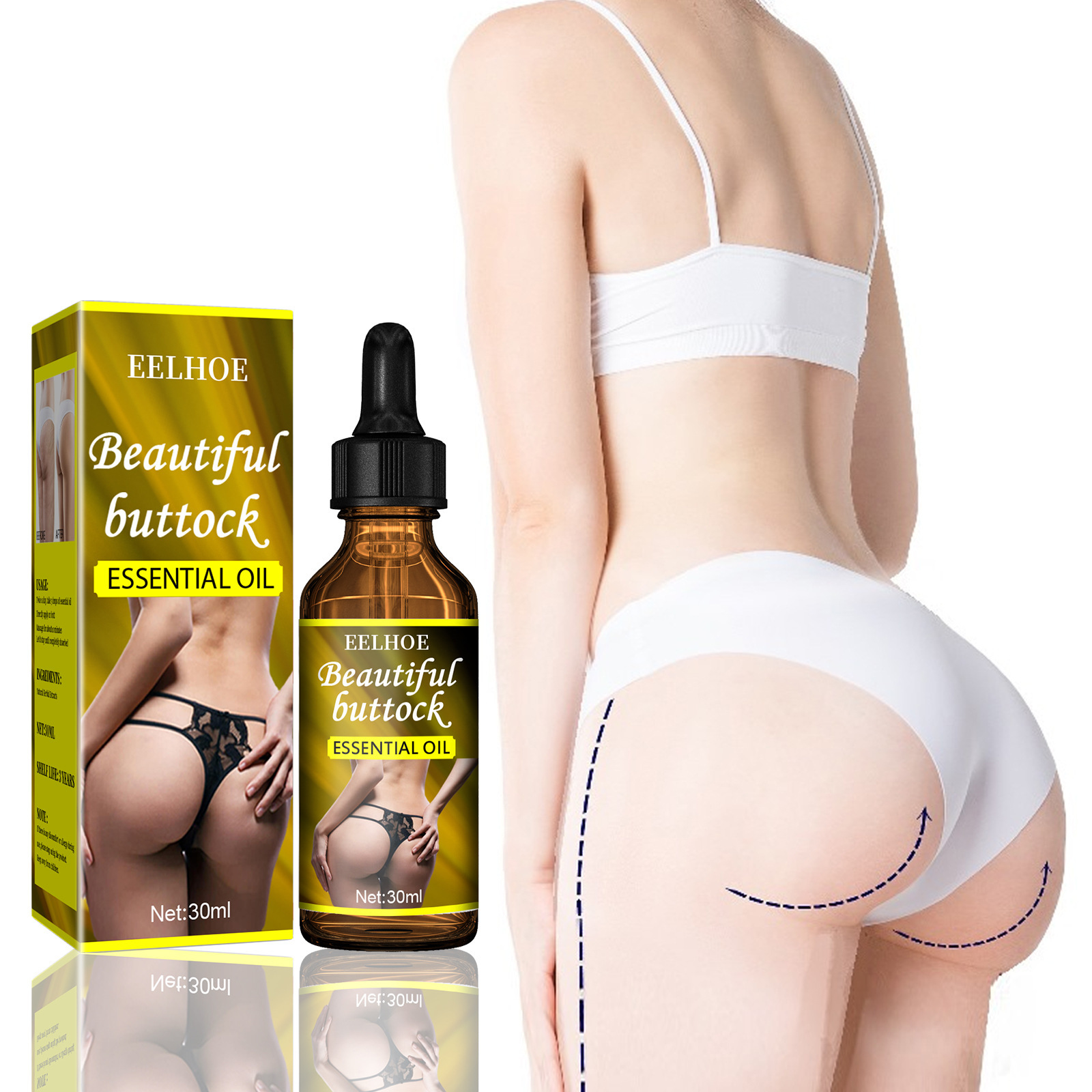 Buttock Enlarge Butt Enhancement Essential Oil Butt Lift Up Firming Big Hip Enhance Cream Butt Breast Plump Growth Sexy BodyCare