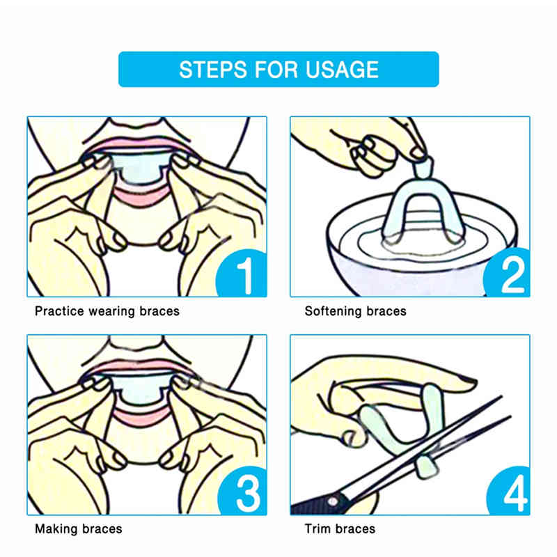 EVA Thermoplastic Whitening Tooth Cover Dental Care Bleaching Tooth Whitener Mouth Oral Hygiene Trays