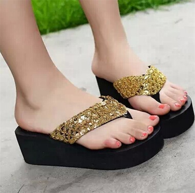 Fashion Women Shoes Beach Slippers Flip Flops Sandalias Plataforma Women Sandals