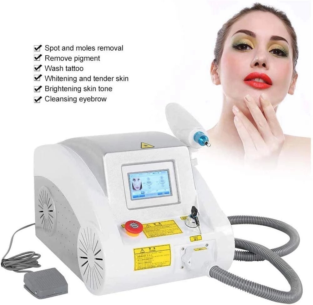 Portable Laser Tattoo Removal Machine Eyebrow Pigment Wrinkle Removal 1064nm 532nm 1320nm Q Switched Yag
