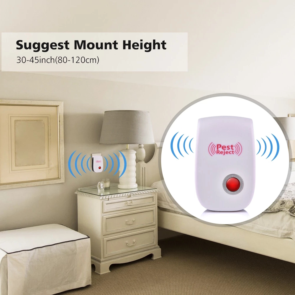 EU UK US PLUG Electronic Ultrasonic Pest Repeller Mosquito Rejector Mouse Rat Mouse Repellent Anti Mosquito Repeller