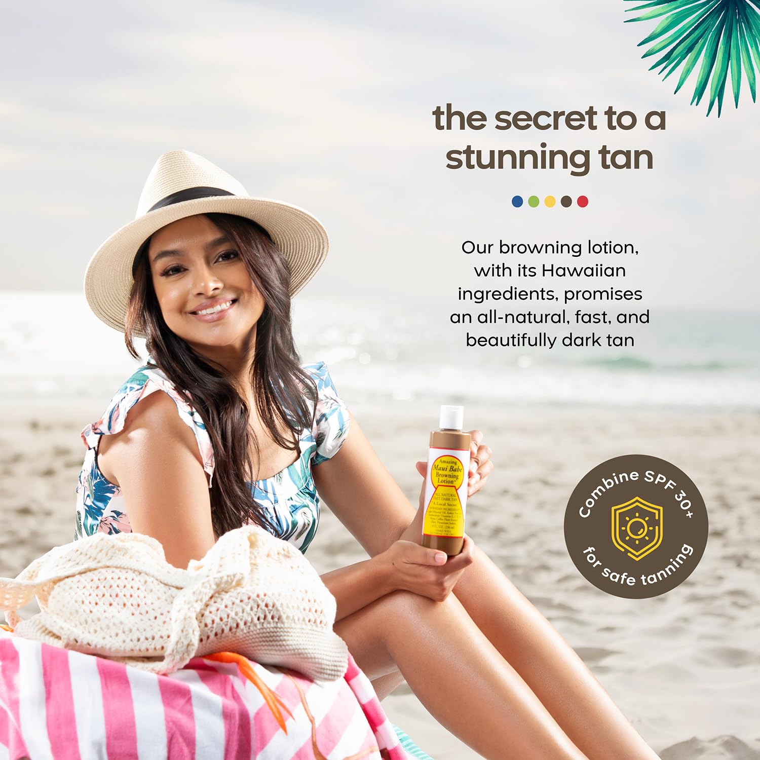 Maui Babe Before And After Browning Lotion, [2-Pack]- Before And After Sun Tan, Made In USA, 8 Ounces