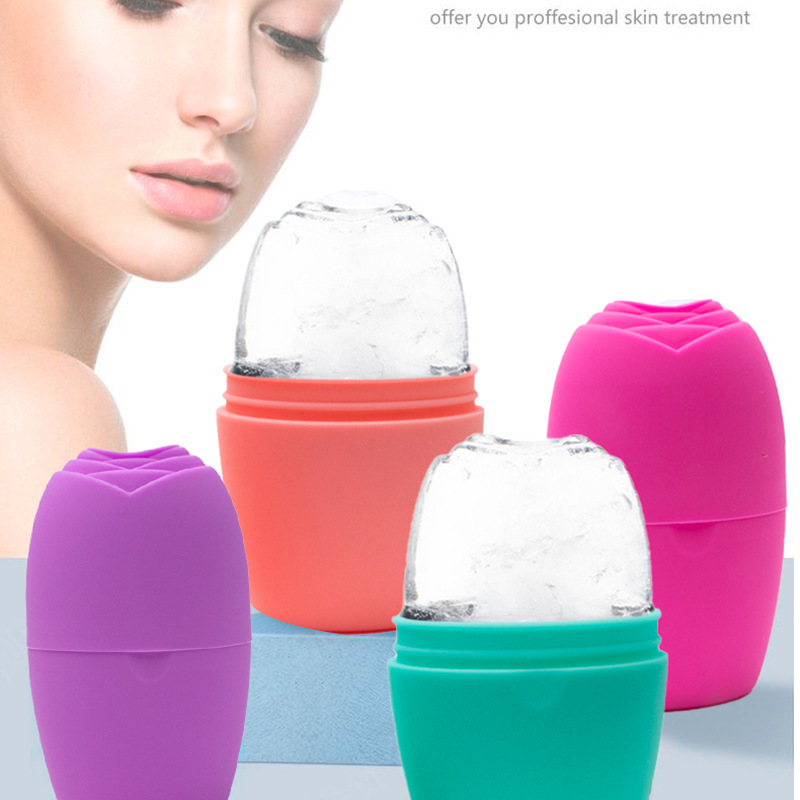 Skin Care Tools Silicone Ice Facial Roller Portable Face Massage Roller Skin Care Beauty Lifting Tool Facial Ice Face Massager