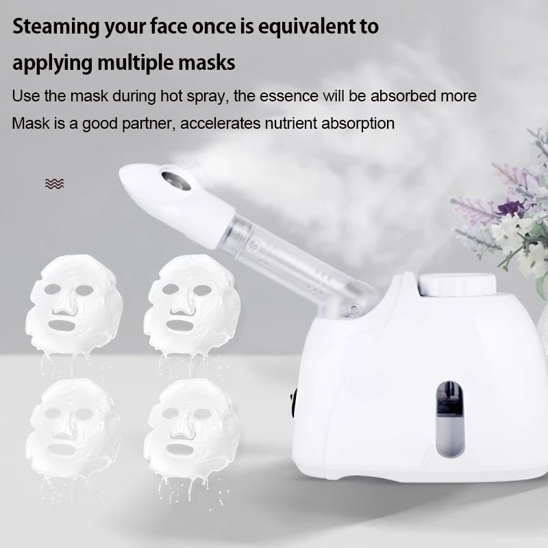 Facial Sprayer Heating Hot Fog Steamer Skin Care Moisturizing Beauty Pore Cleaner Aroma Herbal Steaming Humidifier SPA Machine