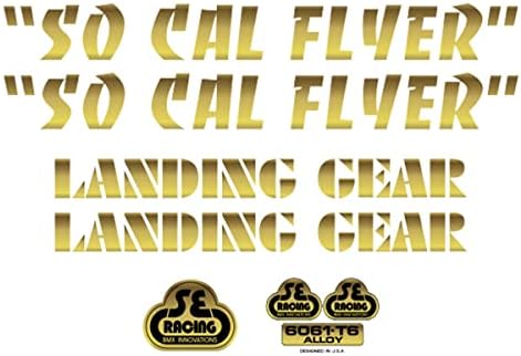SE Bikes So Cal Flyer Decal Set Null Gold