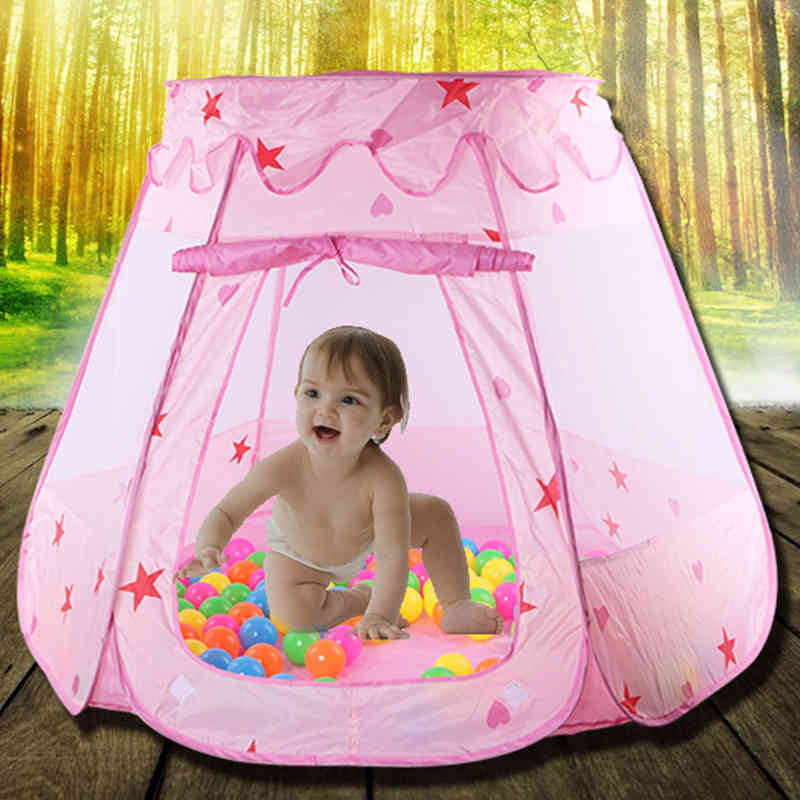 Large Children Kids Play Tents Girls Boys Ocean Ball Pit Pool Toy Tent Girls Princess Castle Indoor Outdoor House Ball Pool Tent