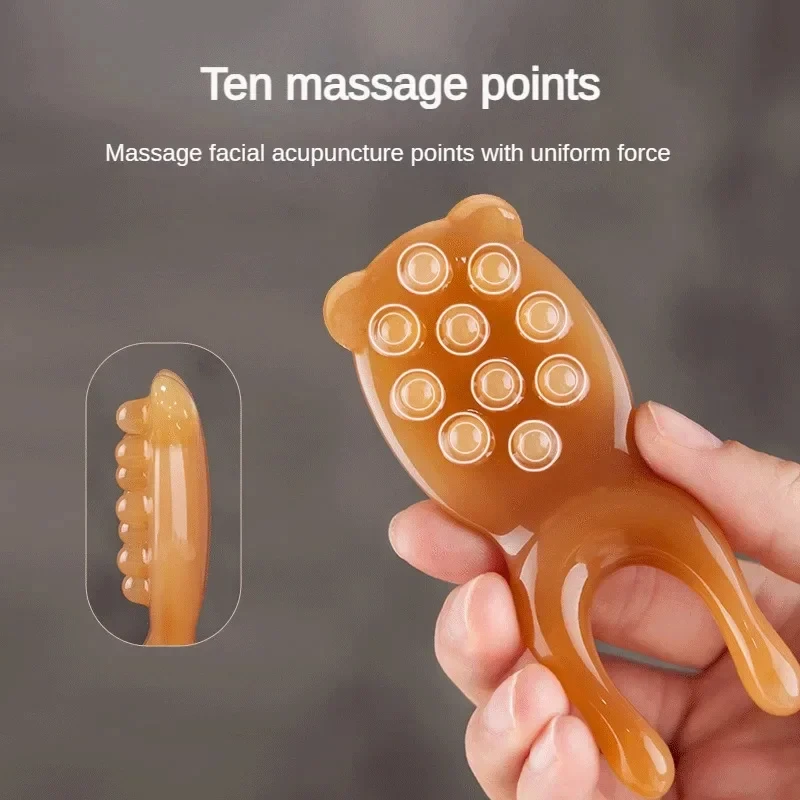 Resin GuaSha Scraping SPA Massage Tool 4 in 1 Kit for Facial Neck Arms Body Legs Back Gua Sha Board Acupoint Face Eye Care