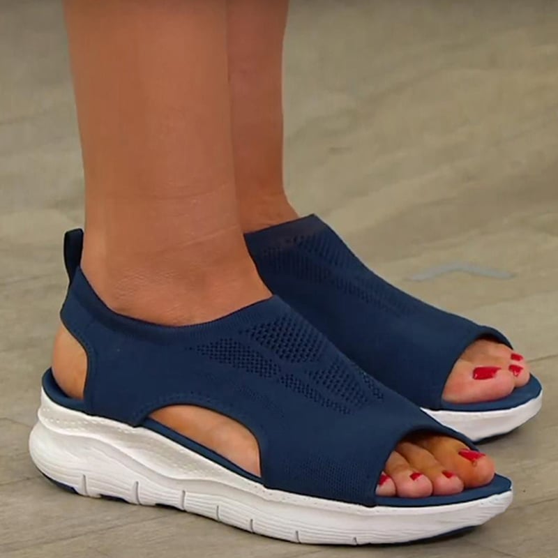 Summer Women Sandals Shoes Soft Heels Sandals Ladies Open Toe Wedges Shoes For Women Casual Shoes Platform SandaliasHeel