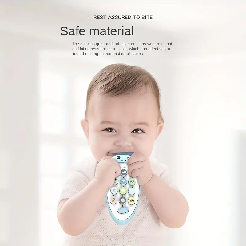 Music Mobile Phone Toy Girl Boy Phone Mini Radish With Soft Color Teether Baby Can Bite Child Simulation Puzzle Christmas Birthd