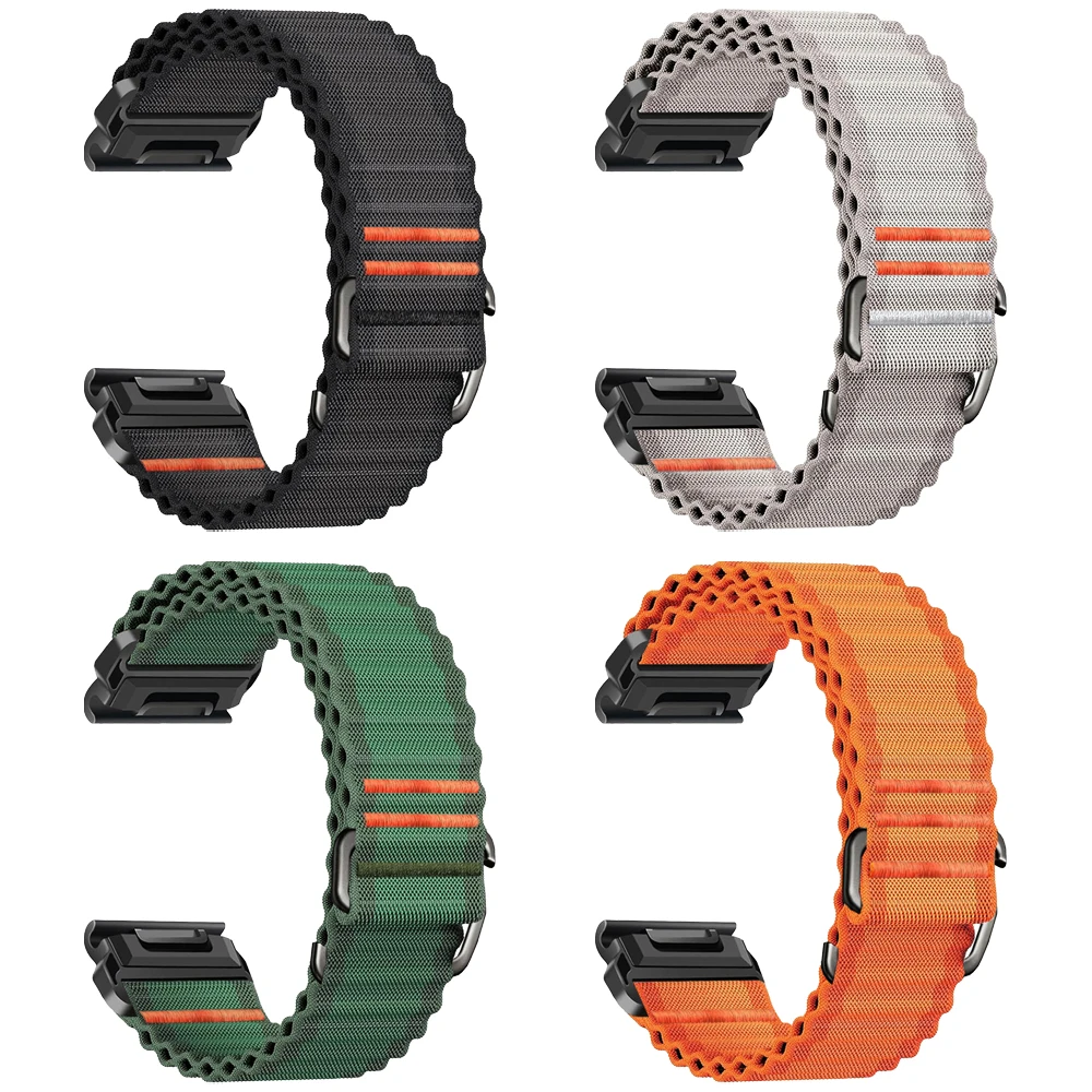 Quick Fit Straps for Garmin Fenix 8 E 7 7X Pro 6 6X 5 5X Nylon Sports Band Forerunner 970 965 Enduro 3 22mm 26mm Watch Bracelet
