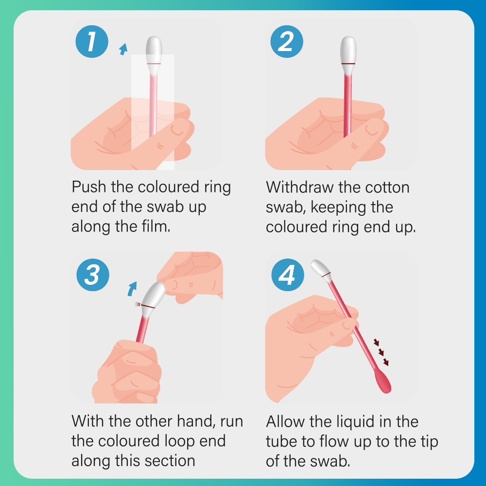 Disinfect disposable iodine swab, portable, convenient, hygienic, break type cotton swab