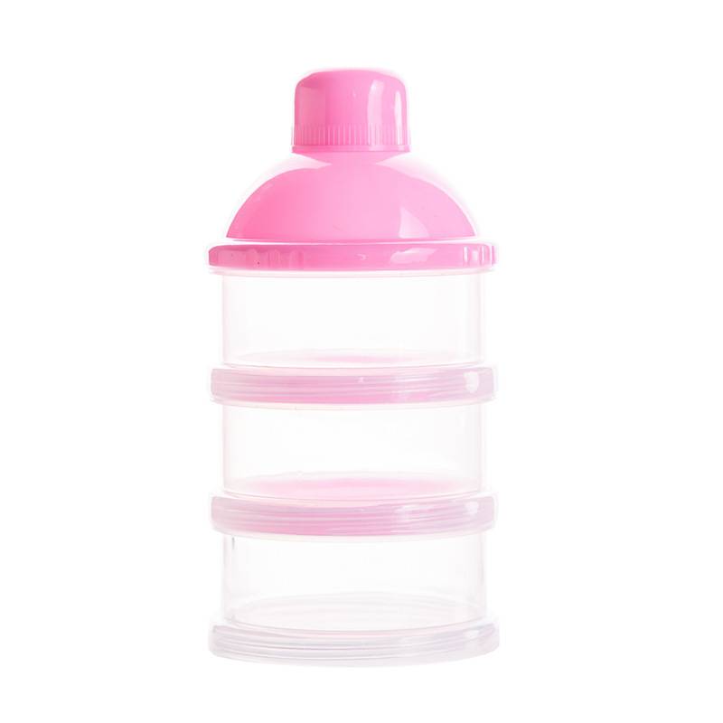 Portable Milk Powder Formula Dispenser Food Container Storage Feeding Box for Baby Kid Toddler 3 Cells Grid Box
