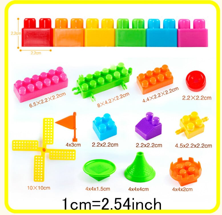 110 Kids Children DIY Windmill Puzzle Building Blocks Construction Learning Educational Toys Christmas gift