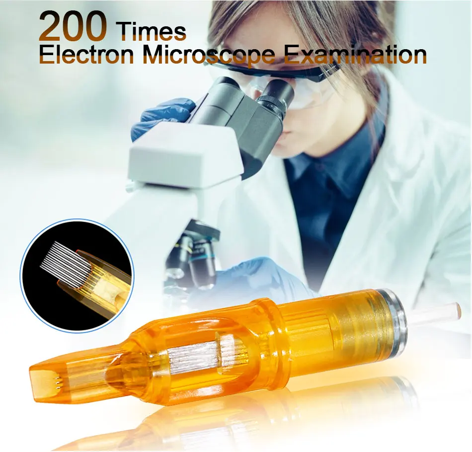 20pcs/box Sterilized Disposable Semi-Permanent Makeup Tattoo Cartridge Needle Tools RL/RM/M1/RS Tattoo Gun Supplies