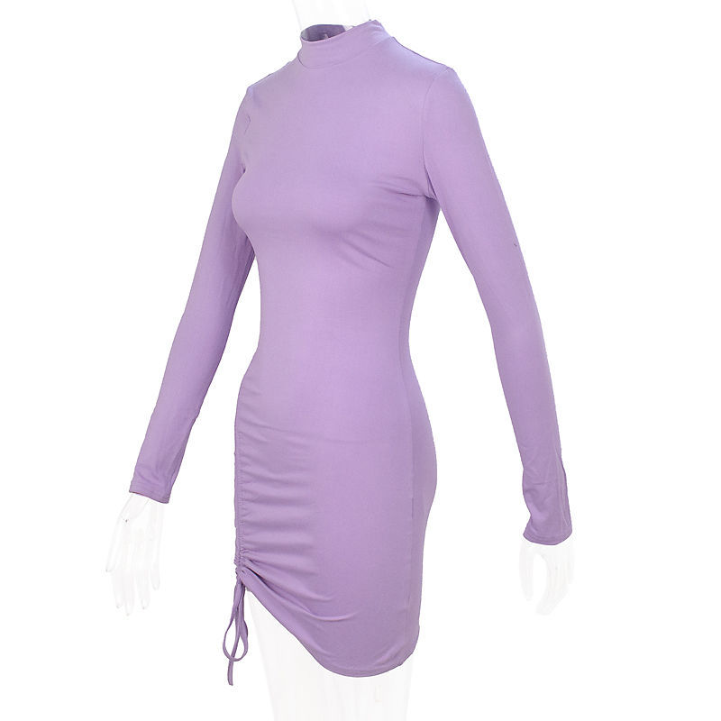 Free delivery of new autumn women's round neck gradient long-sleeved pullover skirt