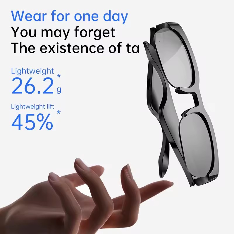 Smart Glasses With AI Translator Bluetooth Glasses Hands-Free Music & Calls Outdoor Sports Headphones Wireless Bluetooth Touch