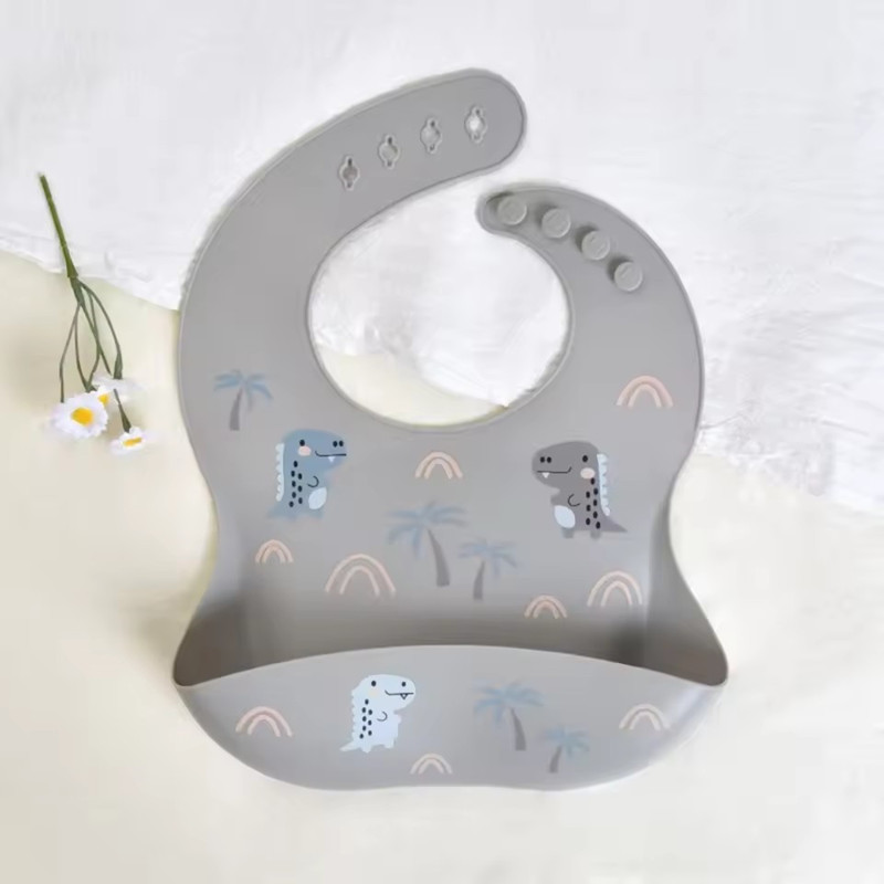1PC Silicone Bibs For Kids Newborn Baby Feeding Tableware Waterproof Baby Bibs For Toddler Feedings Bibs Burp Cloths Baby Stuff