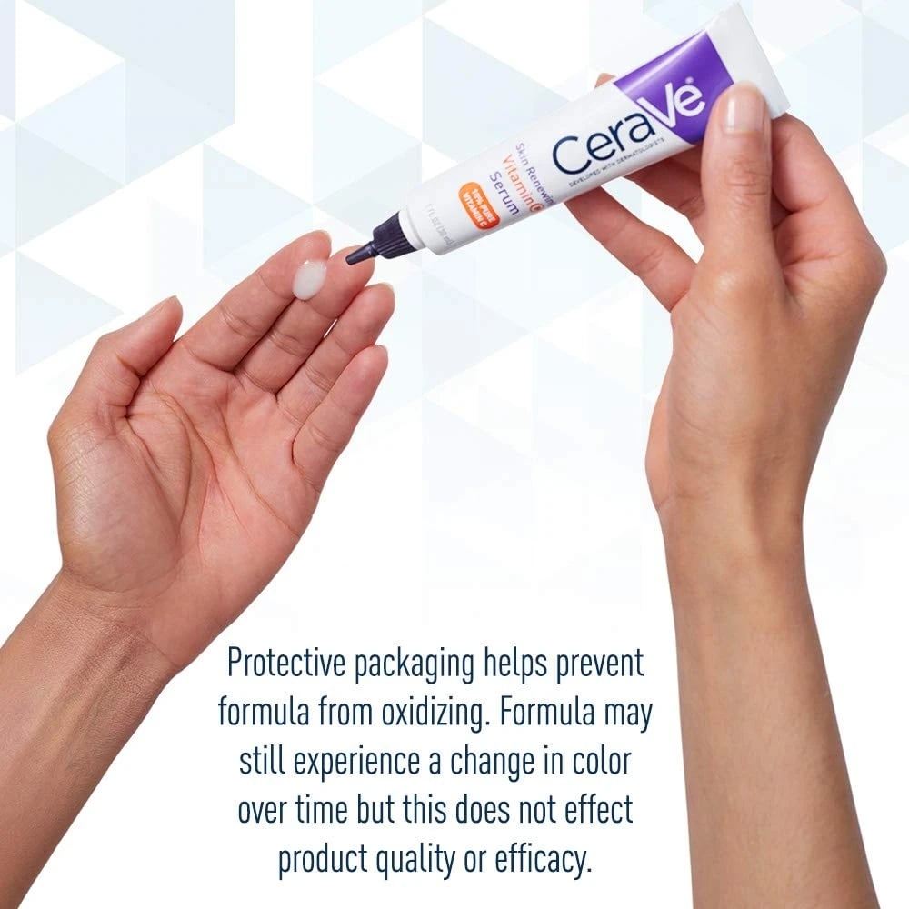 30ml CeraVe Skin Moisturizing Vitamin C Serum With Hyaluronic Acid Whitening Brighten Tone Repair Skin Barrier Renewing Essence