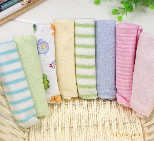 8pcs/pack 100% Cotton Newborn Baby Towels Saliva Towel