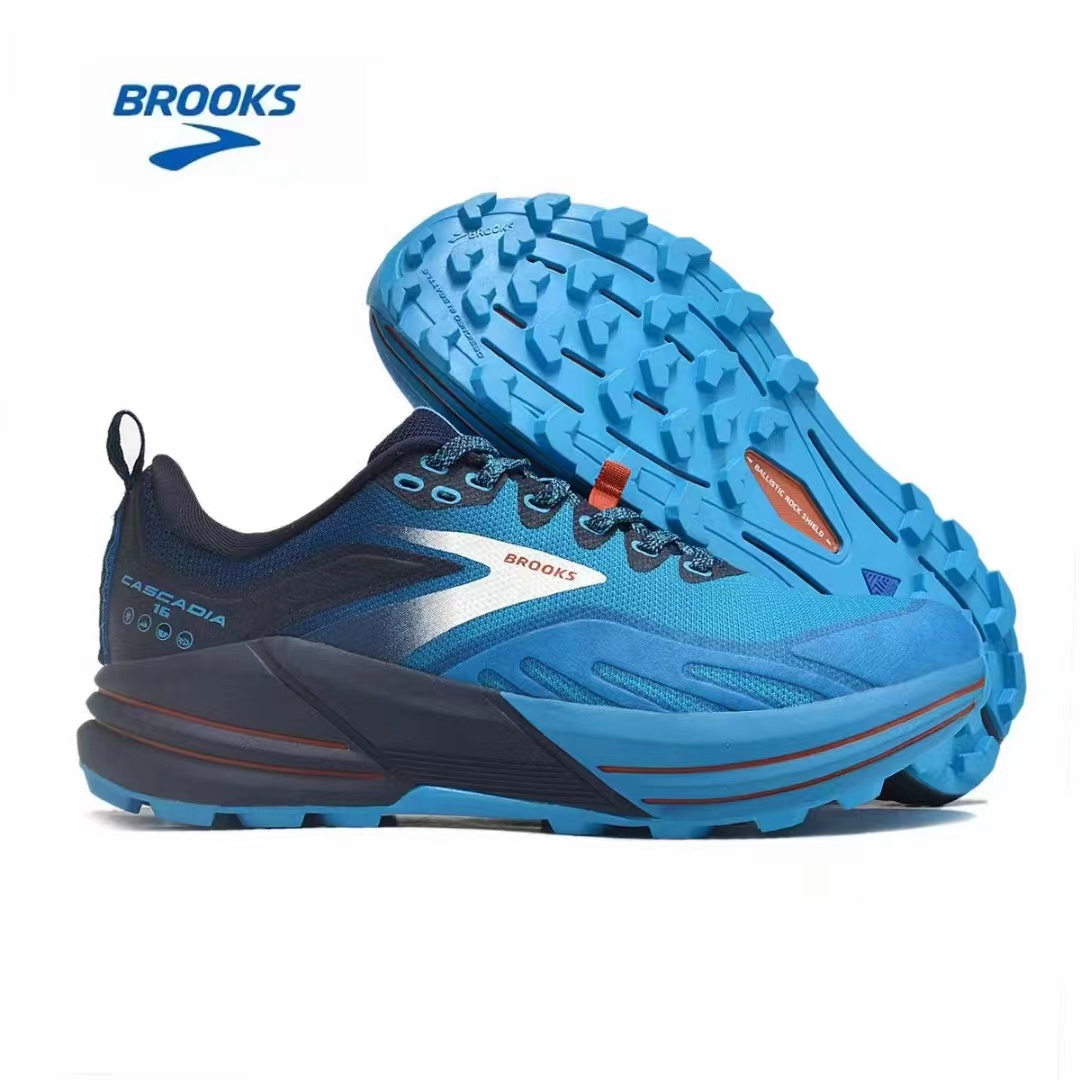 Brooks new men's shoes Cascadia 16 series outdoor cross-country running shoes cushioning sports running shoes