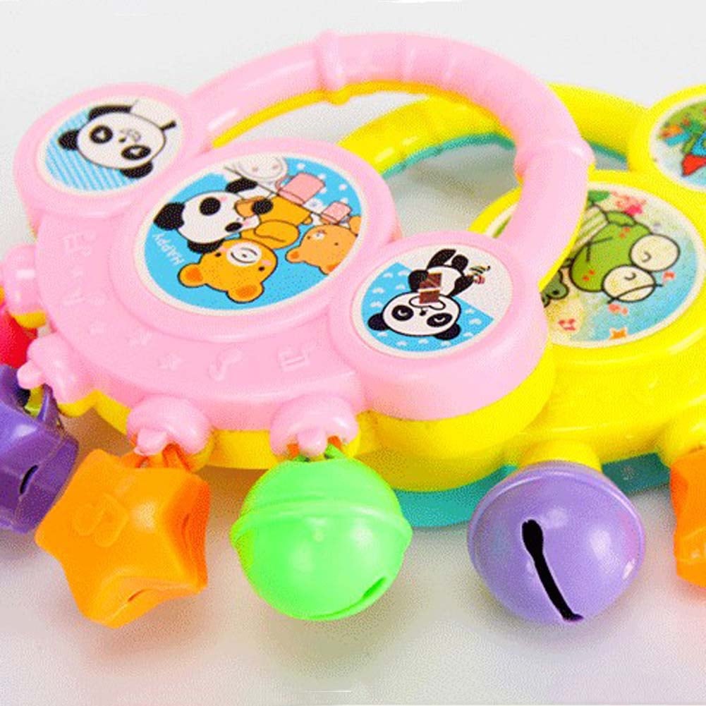 Baby Lovely Cute Rattles Hand Bell Toy Cartoon Colorful Develop Baby Intelligence Grasping toy Gift For Baby 0-12 Months
