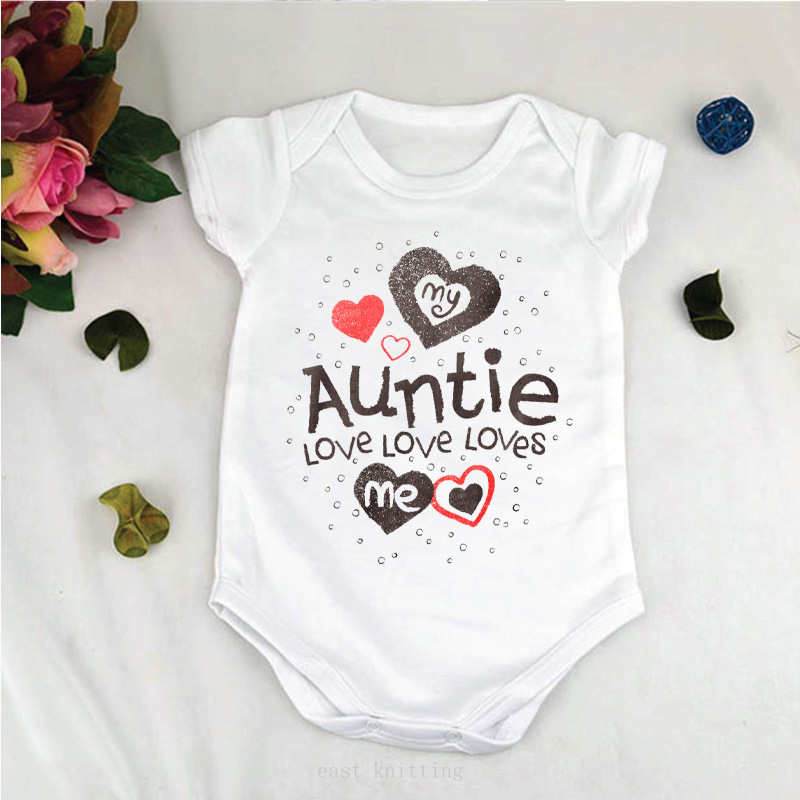 Newborn Bodysuits Funny Letters Print White Short Sleeves Baby Boy Girl Bodysuits Tiny Casual Summer Pajama