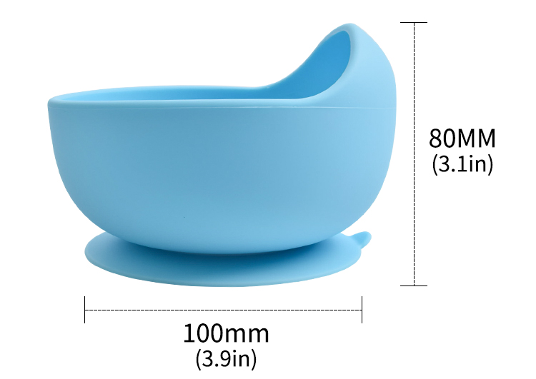 2PCS/Set Silicone Baby Feeding Bowl Tableware for Kids Waterproof Suction Bowl With Spoon Children Dishes Kitchenware Baby Stuff