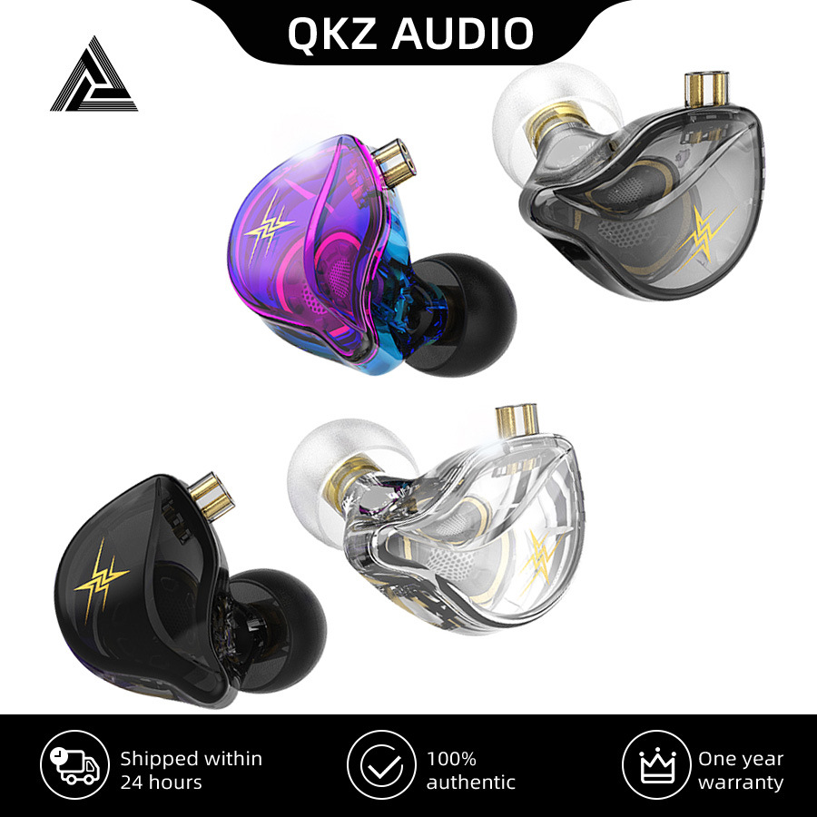 QKZ ZXT EDX Earphones 1 Dynamic HIFI Bass Earbuds In Ear Monitor Headphones Sport Noise Cancelling Headset