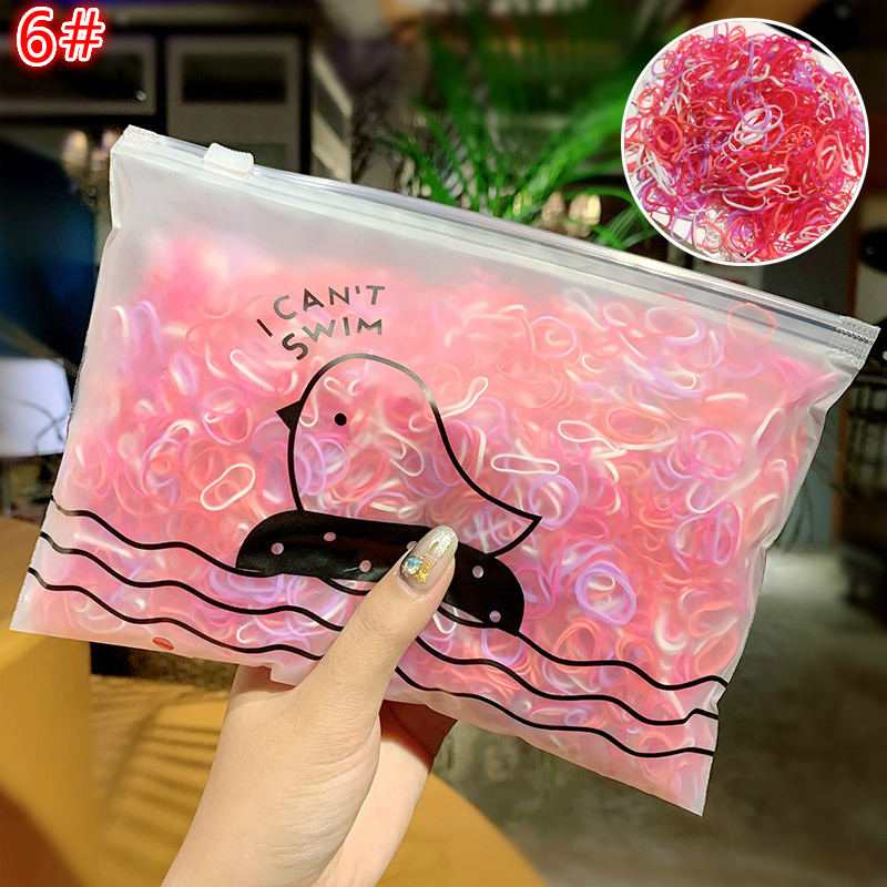 1000pcs/Pack Girls Colorful Small Disposable Rubber Bands Gum For Ponytail Holder Elastic Hair Bands Fashion Hair Accessories
