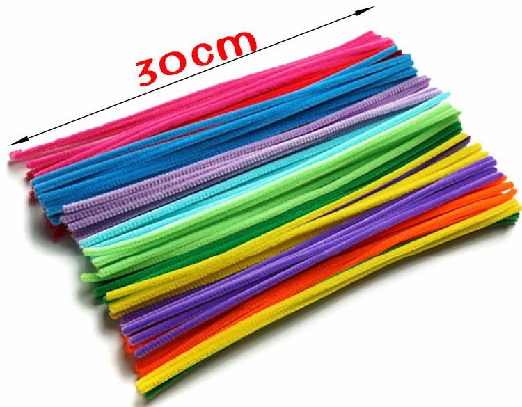 100pcs Multicolour Chenille Stems Pipe Cleaners Handmade DIY Art Craft Material kid Creativity handicraft Toy