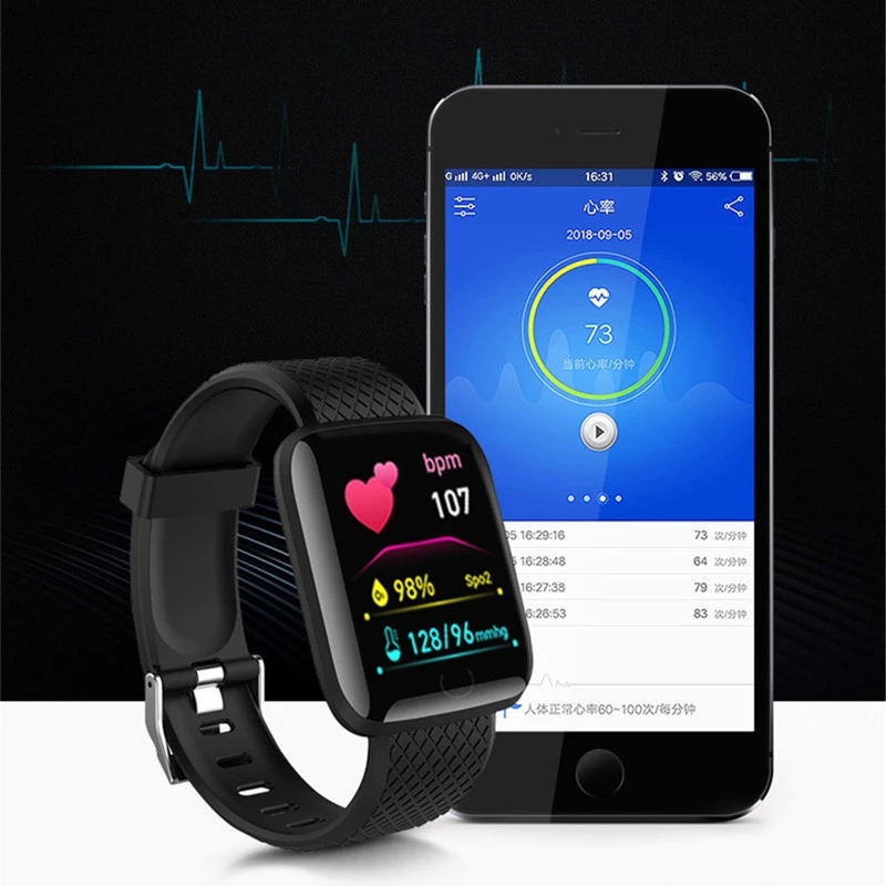 D13 Smart Watch Men Women For Android Apple Phone Waterproof 116Plus Heart Rate Tracker Blood Pressure Oxygen Sport Smartwatch