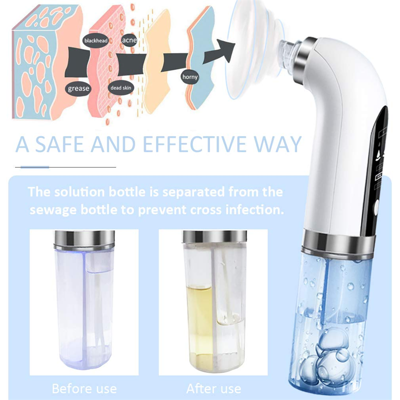 beauty instrument face blackhead remover hydra needle facial cleansing instrument hydra water dermabrasion machine