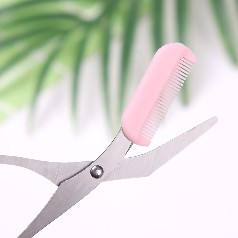 Eyebrow Shaping Cut Scissors Comb Hair Remover Beauty Scissors Shaver Makeup Tools Hair Grooming