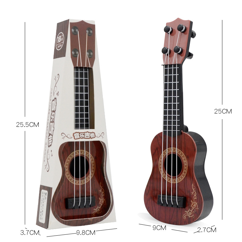 Yukrili toy children's small guitar model music enlightenment instrument guitar toy mini four string guitar