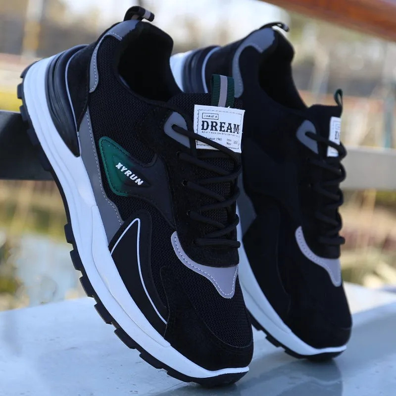 2023 new sneakers men's summer casual shoes versatile flyknit mesh sports breathable running shoes