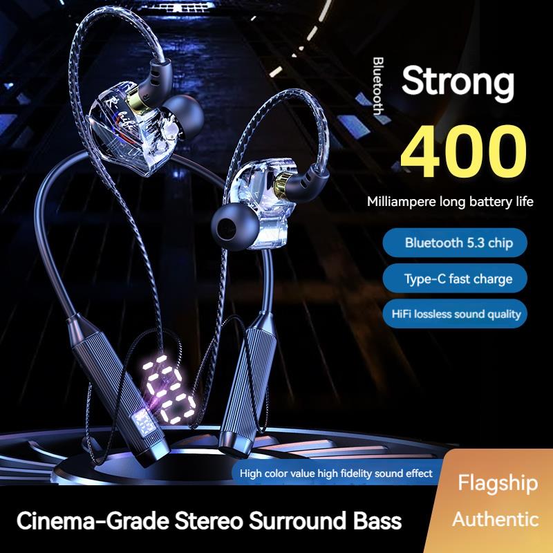 50H Play Time Wireless Headphones 9D Surround Bass ENC Bluetooth Earphones Neckband Earbuds Waterproof Sports Gaming Headsets