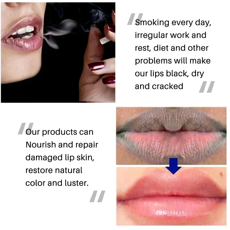 Lip Balm Exfoliating Clean Remove Dark Lip Balm Lightening Melanin Mask Gloss Oil Moisturizer Dead Skin Repair Makeup Lip Care
