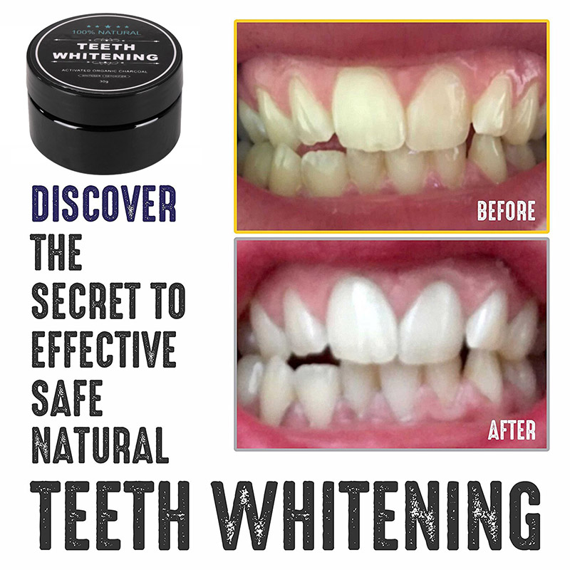 30g Activated Bamboo Charcoal Powder Oral Hygiene Cleaning Teeth Plaque Tartar Removal Stains Tooth White Powder