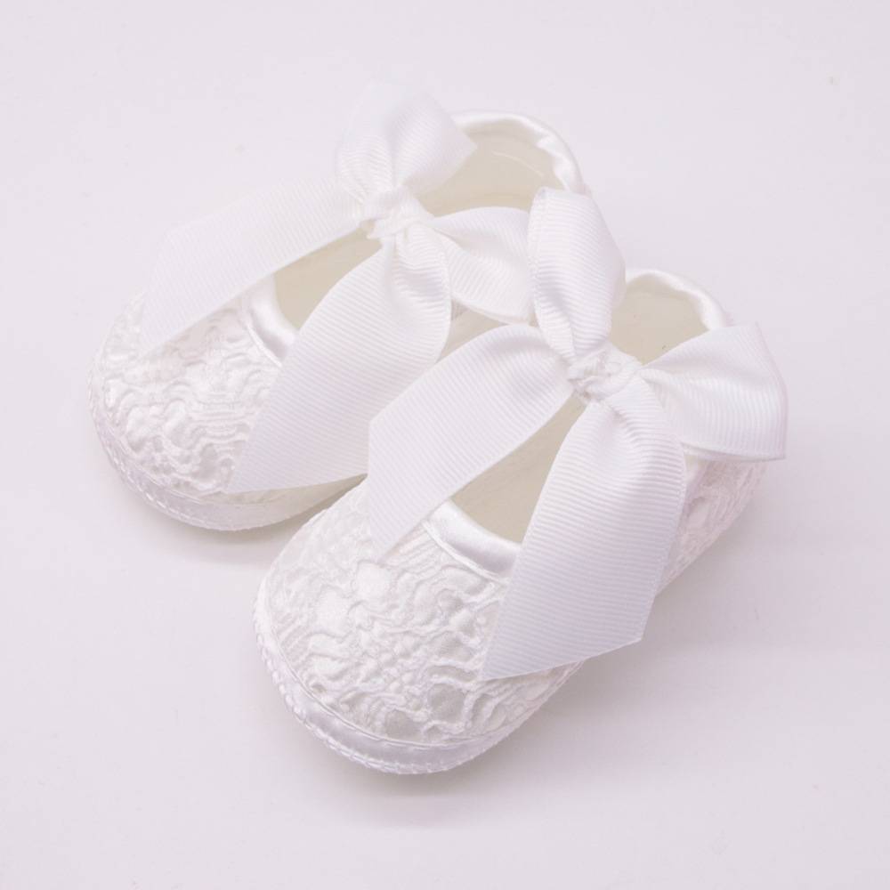 Cute baby bow princess shoes soft bottom baby shoes